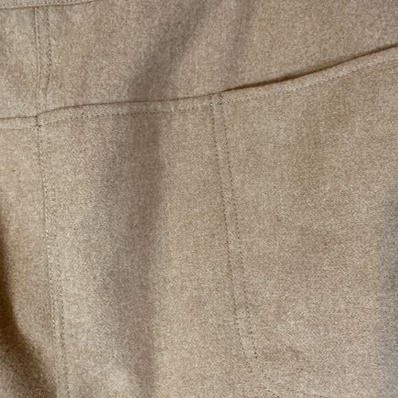 Vineyard Vines Beige Wool Blend Lined Mini Skirt With Pockets Women Sz 8 - Picture 4 of 11